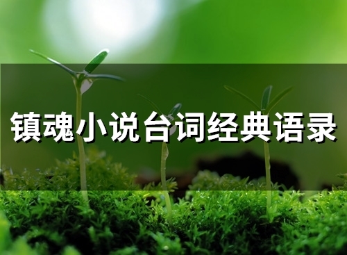 镇魂小说台词经典语录(26句)