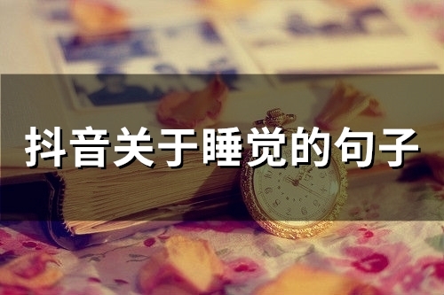 抖音关于睡觉的句子(精选50句) 抖音关于睡觉的句子(精选50句)