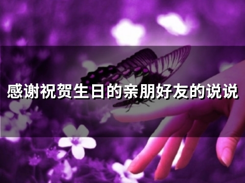 感谢祝贺生日的亲朋好友的说说(66句)