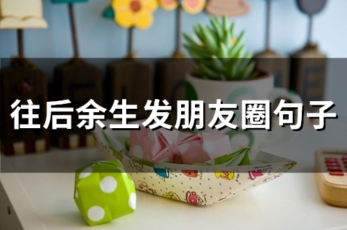 往后余生发朋友圈句子(68句)