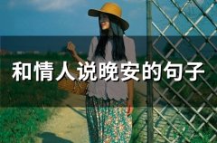 和情人说晚安的句子(51句)