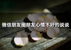 微信朋友圈表达心情不好的说说