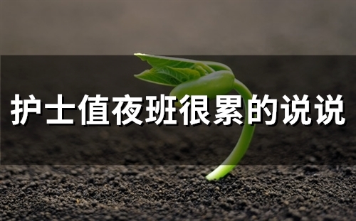 护士值夜班很累的说说(22句)