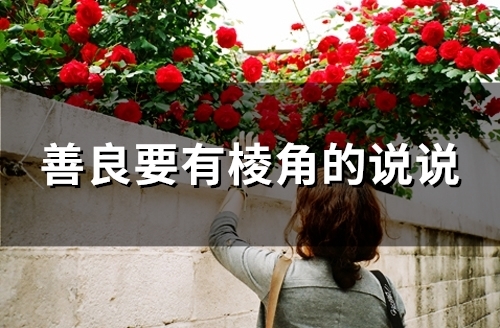 善良要有棱角的说说(精选24句)