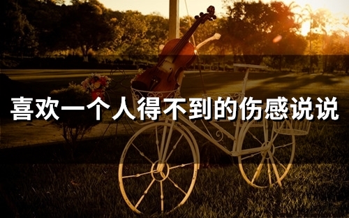 喜欢一个人得不到的伤感说说(25句)