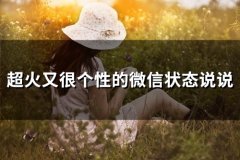 超火又很个性的微信状态说说(25句)