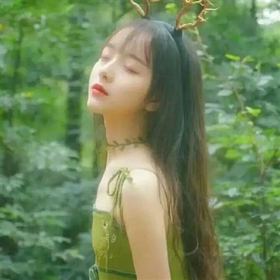 高清好看的绿色系原宿风女头图片(精选46张)