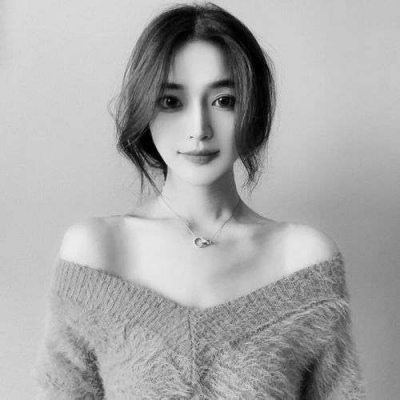 黑白女生微信头像大全(精选40张)