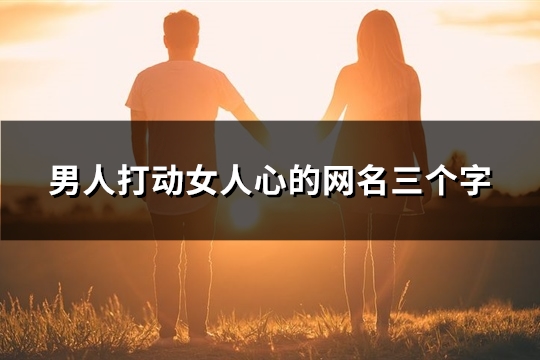 男人打动女人心的网名三个字(精选120个)