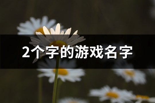 2个字的游戏名字(共60个) 2个字的游戏名字(共60个)