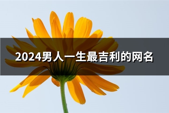 2024男人一生最吉利的网名(精选849个) 2024男人一生最吉利的网名(精选849个)