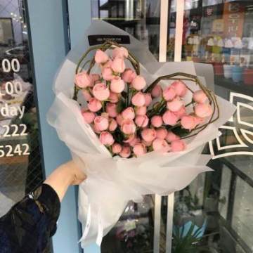 花束挡脸头像女(22张)