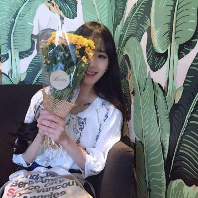 花束挡脸头像女(22张)