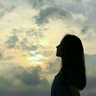 情侣头像夕阳侧脸一男一女(32张)