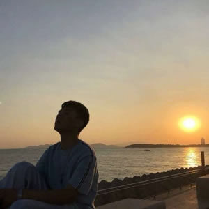 情侣头像夕阳侧脸一男一女(32张)