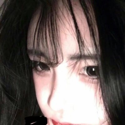 文字女单肩披发女头像(精选33张)