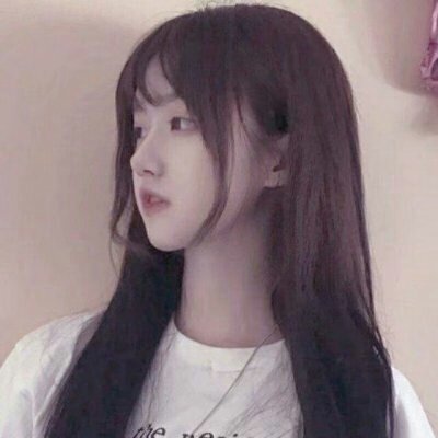 文字女单肩披发女头像(精选33张)
