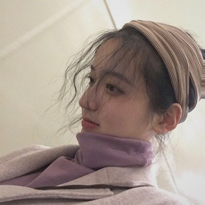 文字女单肩披发女头像(精选33张)