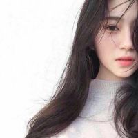 文字女单肩披发女头像(精选33张)