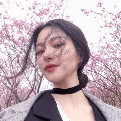 文字女单肩披发女头像(精选33张)