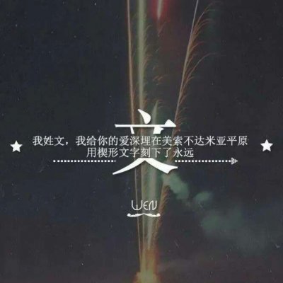 头像带自己的姓(精选16张)