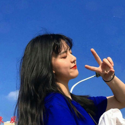 清新蓝色森系女生头像(22张)