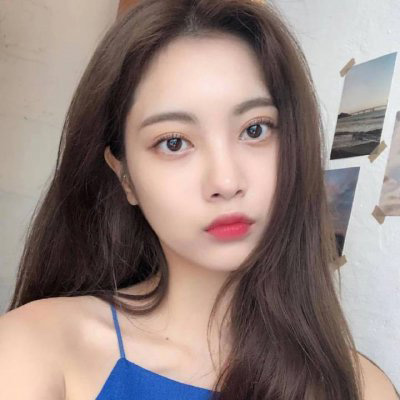 清新蓝色森系女生头像(22张)