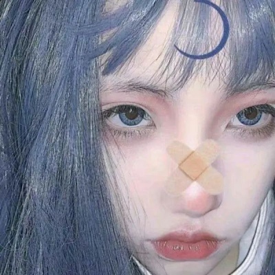清新蓝色森系女生头像(22张)