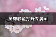 英雄联盟打野专属id(精选66个)