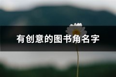 有创意的图书角名字(优选130个)