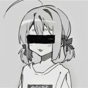 女生黑白手绘动漫头像图片大全(22张)