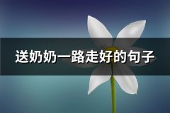 送奶奶一路走好的句子(优选88句)