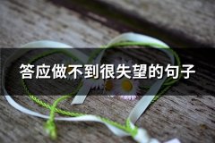 答应做不到很失望的句子(优选40句)