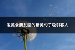 发美食朋友圈的精美句子吸引客人(共83句)