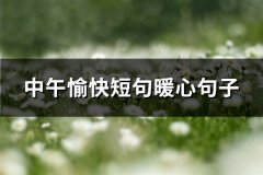 中午愉快短句暖心句子(汇总85句)