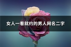 女人一看就约的男人网名二字(82个)