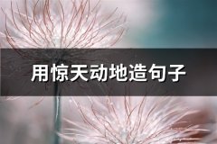 用惊天动地造句子(推荐88句)