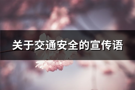 关于交通安全的宣传语(共122句)