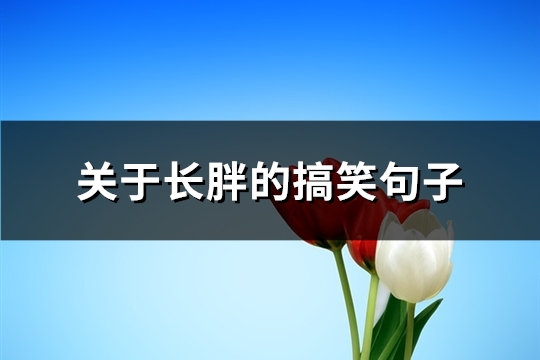 关于长胖的搞笑句子(优选108句) 关于长胖的搞笑句子(优选108句)