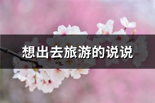 想出去旅游的说说(86句)
