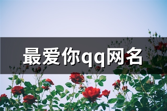 最爱你qq网名(共119个)