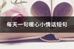 每天一句暖心小情话短句(精选90句)