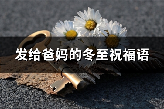 发给爸妈的冬至祝福语(精选35句)