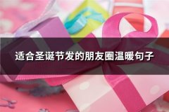 适合圣诞节发的朋友圈温暖句子(83句)