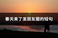 春天来了发朋友圈的短句(优选31句)