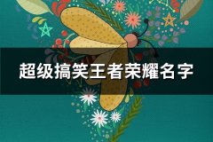 超级搞笑王者荣耀名字(117个)