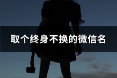 取个终身不换的微信名(107个)