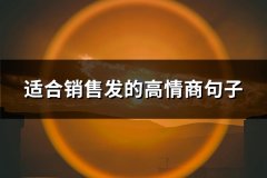 适合销售发的高情商句子