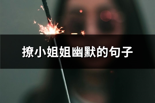 撩小姐姐幽默的句子