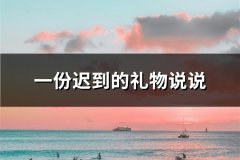 一份迟到的礼物说说